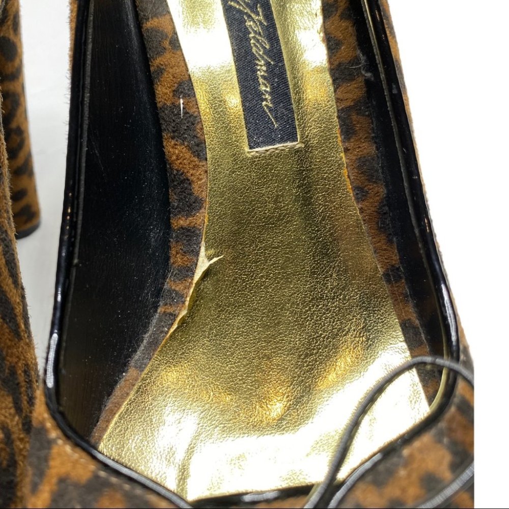 Beverly Feldman Leopard Play Along Heels Size 8M - Picture 11 of 12